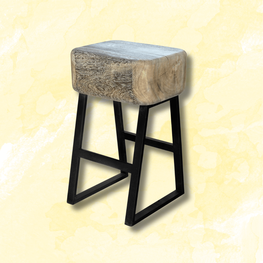 short brown wooden chair