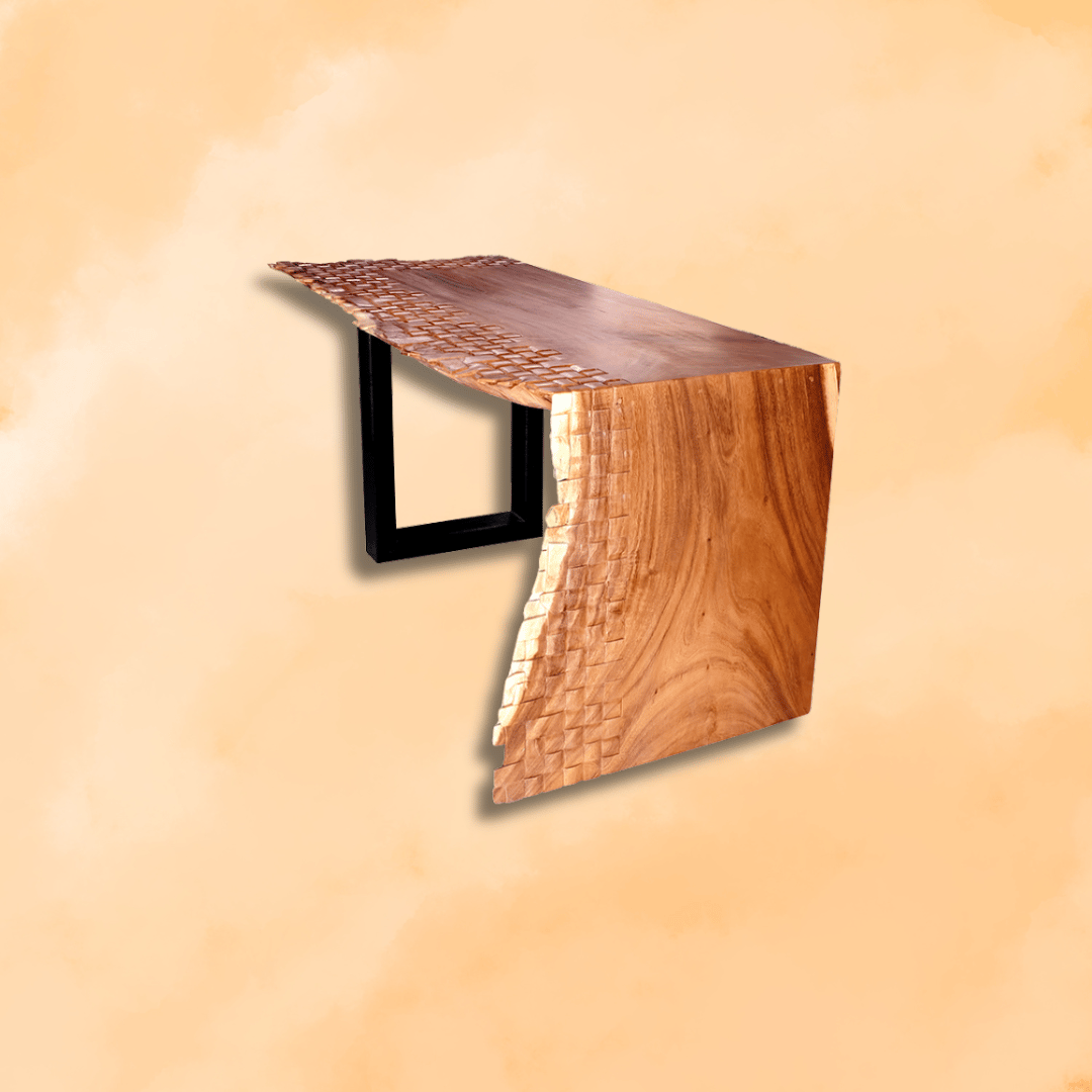 meja kayu ruang tamu