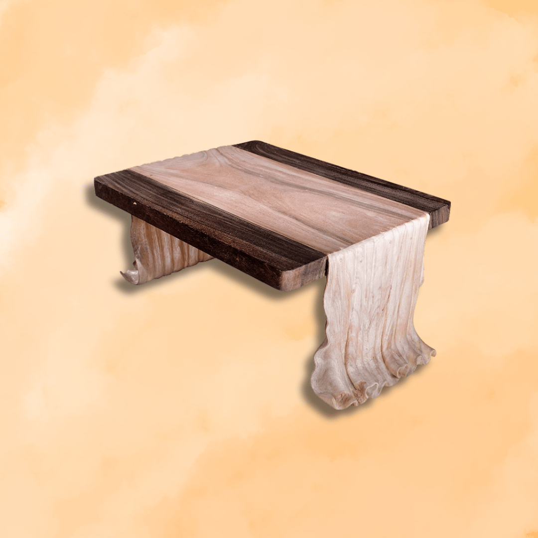 meja kayu ruang tamu