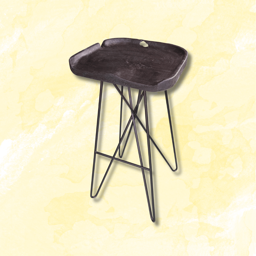 tall brown wooden chair